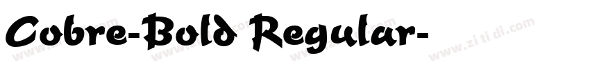 Cobre-Bold Regular字体转换